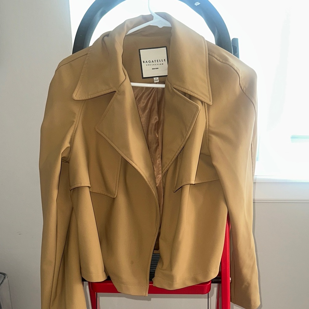 Bagatelle Women's Camel Trench Coat